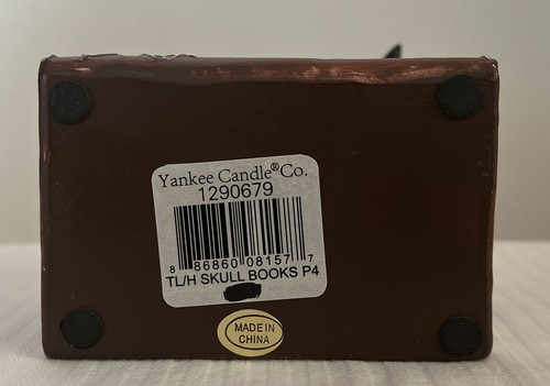 Yankee Candle Scarecrow on Book Skull T/L Tea Light Holder 1290679 Brand New Tag - Picture 6 of 6