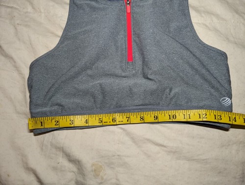 MPG 2 Piece Sports Bra Capri ATHLETIC Pants Leggings Workout Pink Grey Sz Large - Picture 13 of 13