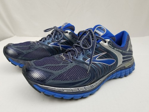 Mens Brooks Glycerin 11 3D Fit Blue & Grey Print Shoes, Size 13 - Picture 2 of 11