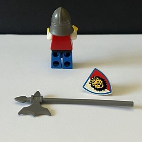 Lego Castle Royal Knights Gray 6097 1843 Shield Halberd Axe Minifigure cas065