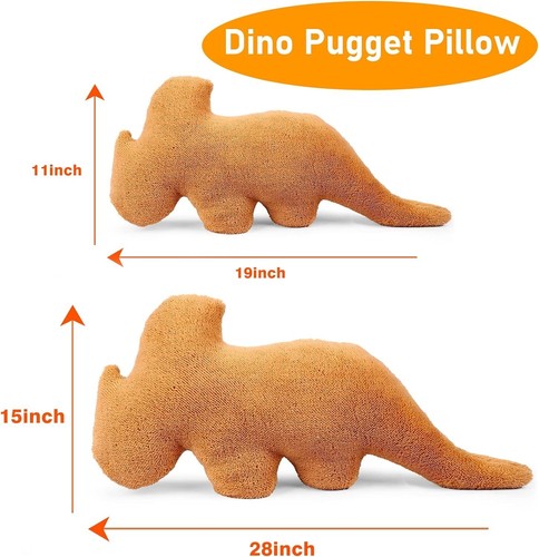 Dino Nugget Kissen Triceratops Spielzeug Plüsch Dinosaurier Nuggetkissen Kinder Kinder - Bild 6 von 6