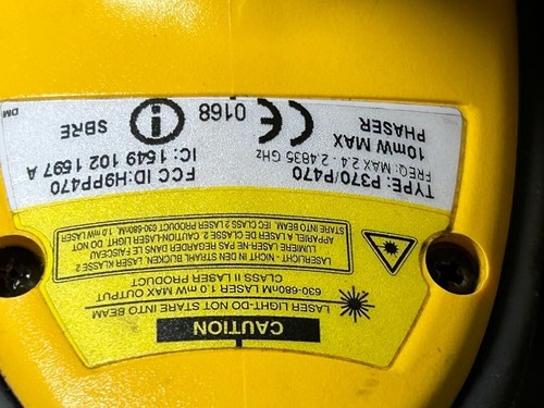 LOT of 2 Symbol Type:P370/P470 Handheld Barcode Scanner P370-SR1211100FB - Picture 4 of 6