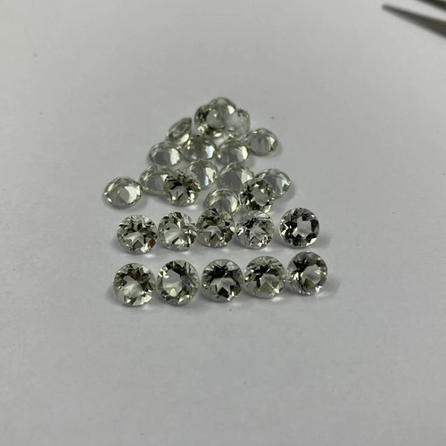 4mm Natural Green Amethyst Round Shape Faceted Cut Loose Gemstone 20 pcs Lot - Picture 5 of 5