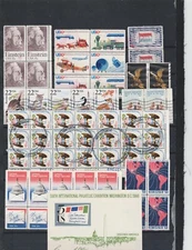 USA old stamps and Souvenir Sheets lot AB