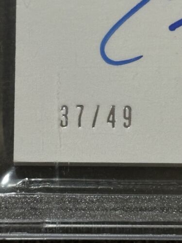 2017 Encased Rookie Signature Patch RC Christian McCaffrey /49 BGS 9.5 Auto 10 - Picture 2 of 5