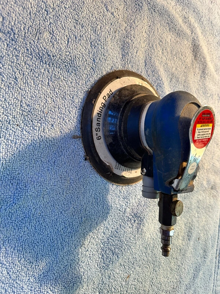 Lijadora de palma de aire neumática central de 6" modelo 98895 90 psi 9000 opm Foto 2 de 4