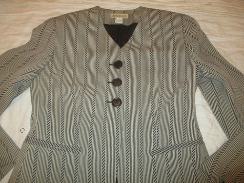 Ann Taylor Petites vintage long striped blazer/jacket - Picture 15 of 15