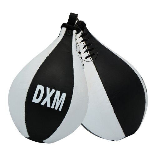 DXM SPORTS Speed Ball Boxing Leather MMA Muay Thai Training Pear Punching Bag - Picture 17 of 19