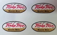 TONKA TRUCK OVAL LOGO DECAL 1958-1961 VINYL PEEL AND STICK