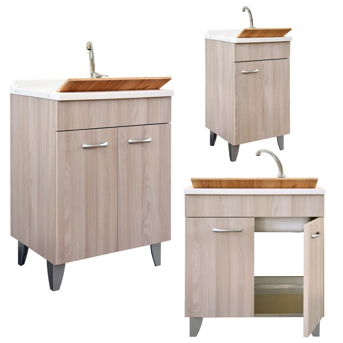 Cartello In Legno Con Supporto In Metallo "Alexa Do The Laundry" - Decorazione Per Bagno E Lavanderia 12,7 Cm - 4