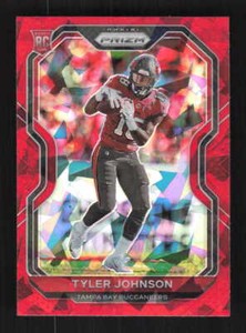 Tyler Johnson 2020 Panini Prizm Red Ice Tampa Bay Buccaneers Rookie #321