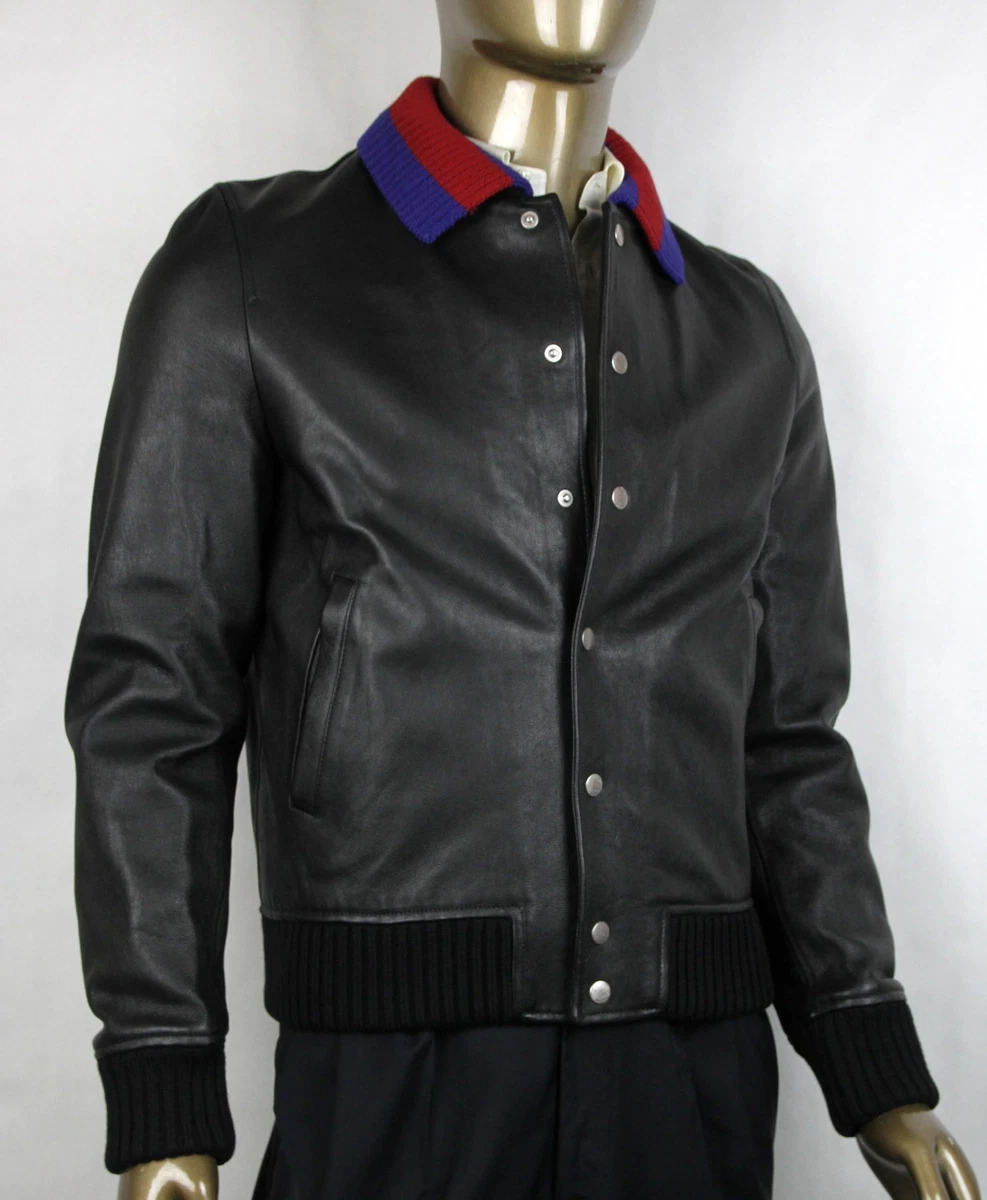 Veste cuir outlet gucci homme