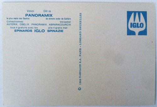 ASTERIX und OBELIX 4 Ansichtskarten Werbung IGLO von 1969 Goscinny-Uderzo - Bild 9 von 10