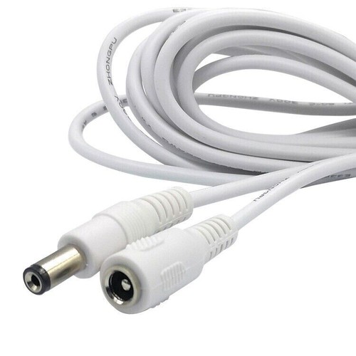 Bundle of 2 DC Power Extension Cords: 5M Length, 2.1mm x 5.5mm Connectors - Picture 7 of 9
