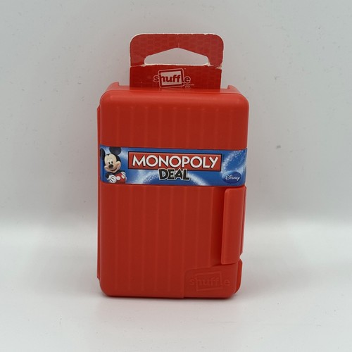 Monopoly Oferta Disney Juego de Cartas Barajas Viaje Rígido Estuche Rojo Raro Usado Bueno - Imagen 2 de 8