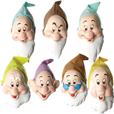 Bashful Dwarf Mask Adults Fancy Dress Snow White Fairy Tale Costume Accessory