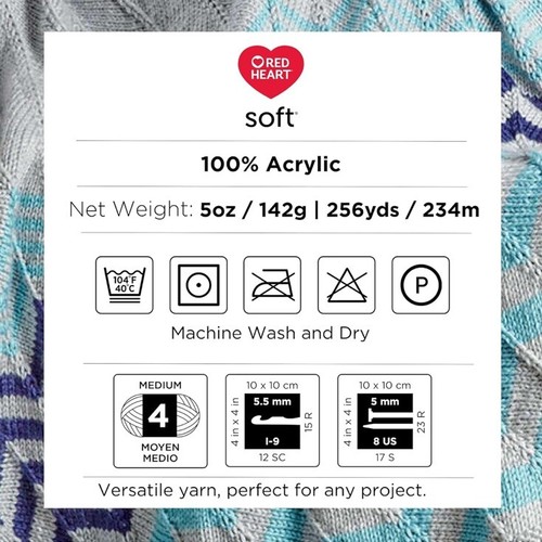 3 Pack Red Heart Soft Yarn Coral - Imagen 5 de 8