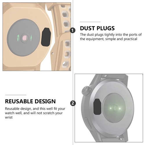 2 PCS Dust-proof Plug for The Charging Port Watch Protective Cover - 第 3/12 張圖片