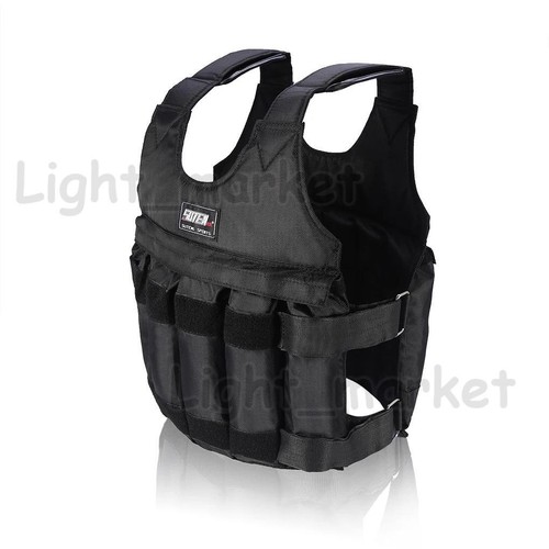 110lb Weight Vest Weighted Adjustable Training Fitness Workout Strength Exercise - Picture 3 of 12