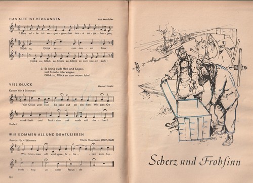 Frimar 1956 von Volksschule " Liederbuch " mit Titel " Hell klingt unser Lied " - Bild 12 von 16
