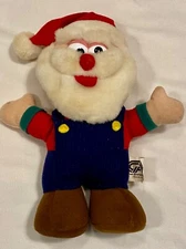 Vtg Standing SANTA CLAUS-Great American Fun Corp-White Beard-Goofy Eyes-8"-Rare