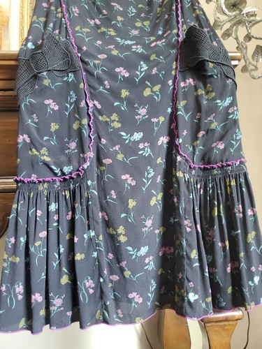 COACH 1941 Runway Mini Dress Wildflower Bow Viscose A-line US2 S $395 RARE NWT - Picture 18 of 24