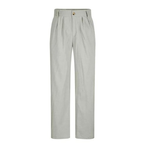 Men Business Long Pants Casual Loose Comfortable Casual Solid Trousers - Picture 9 of 23