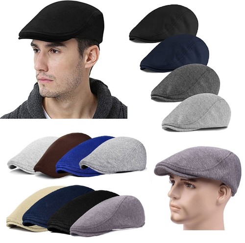 Gorra plana Gatsby para hombre - Estilo hiedra de noticiero para conducir/caza | Sombrero de taxista de verano - Imagen 1 de 114