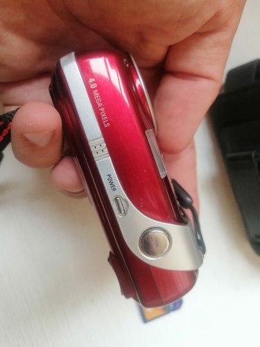 TESTED Samsung Digimax A402 402 4.0MP Zoom Digital photo vintage Camera RED 1GB - Picture 4 of 22