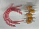 Yamaha 1/4" PINK FUEL LINE QUANTITY OF 5 12" PIECES + 5  1/4-5/16" FUEL FILTERS
