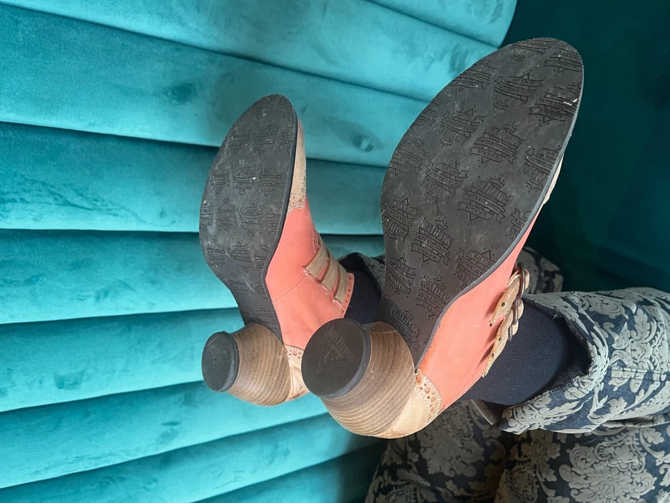 Zapatos de cocina Fluevog East End: salmón/bronceado, talla 10 ligeramente usados + caja Foto 3 de 4