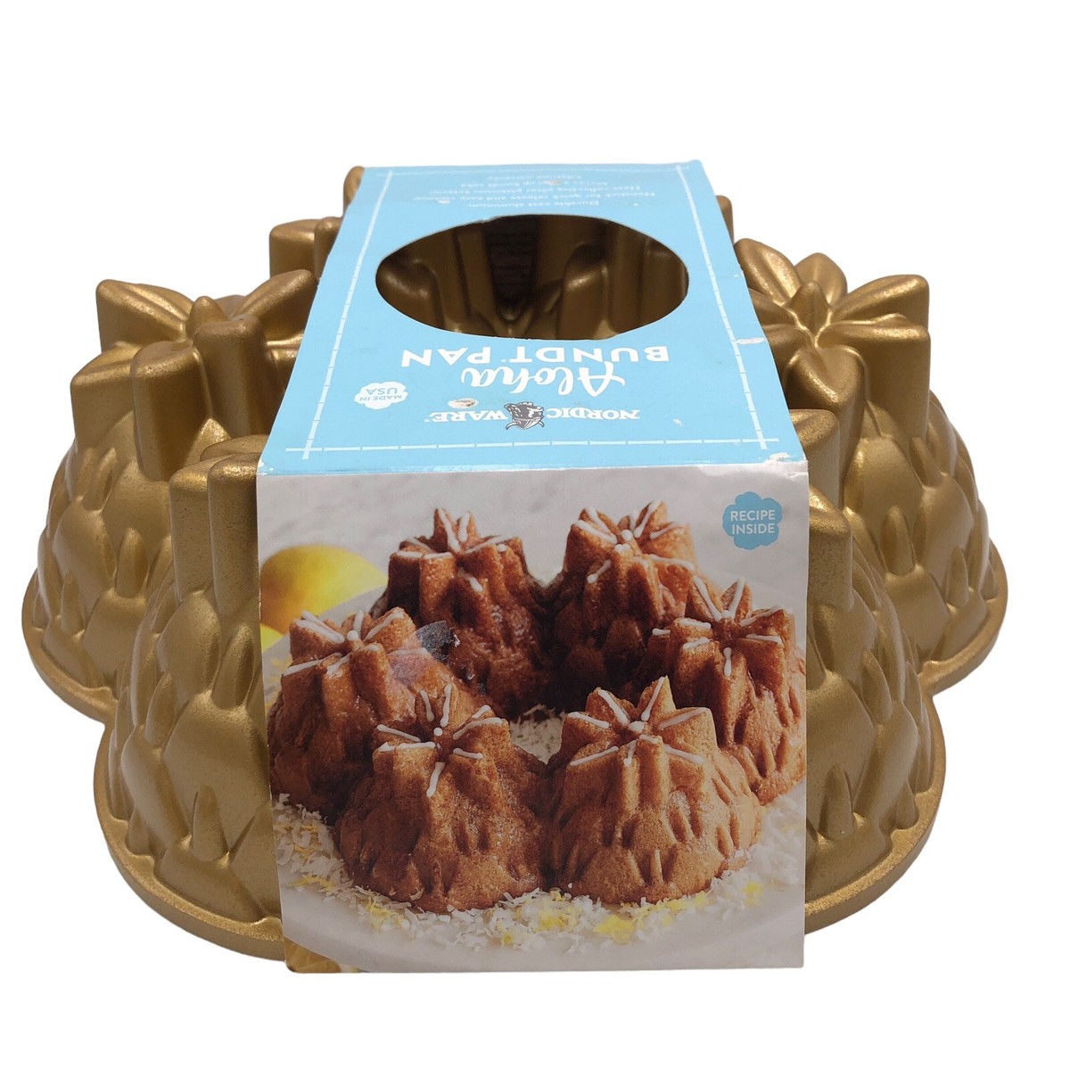 Nordic Ware ノルディックウェアAloha Bundt Pan Nordic Ware Gold Aloha Pineapple Hawaii Bundt Cake Pan Cast
