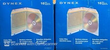 Dynex 20-Pack Slim Jewel Cases   DVD/CD-ROM Disc Storage Replacement Sealed NEW