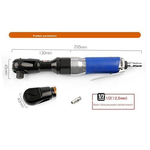 Llave de trinquete de aire 90 grados de alta resistencia ángulo recto gatillo neumático 3164 - Imagen 6 de 6