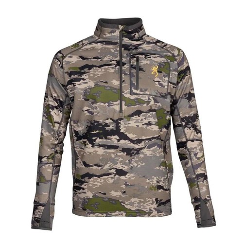Browning Monroe 1/4 Zip Long Sleeve Shirt Ovix Camo M Lightweight Wear - Bild 1 von 4