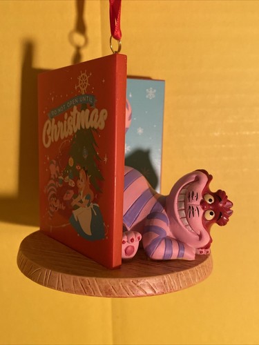 Disney Cheshire Cat Christmas Card Sketchbook Ornament Alice in Wonderland NWT - Picture 2 of 8