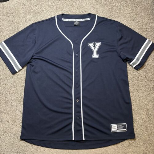 Colosseum BYU Cougars College Baseball Jersey Sewn Stitched Navy Blue Men’s XXL