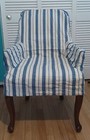 Armchair Slipcover Linen Pottery Barn Oxford Stripe Napa Farmhouse NEW Rare Find