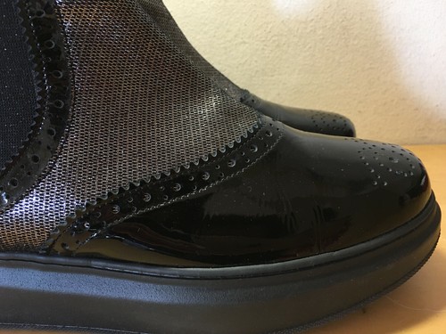 Neu - Ankle Boots Ghigo Stiefeletten - Leder - Schwarz And Grau Farbe - nº 42 - Bild 5 von 12