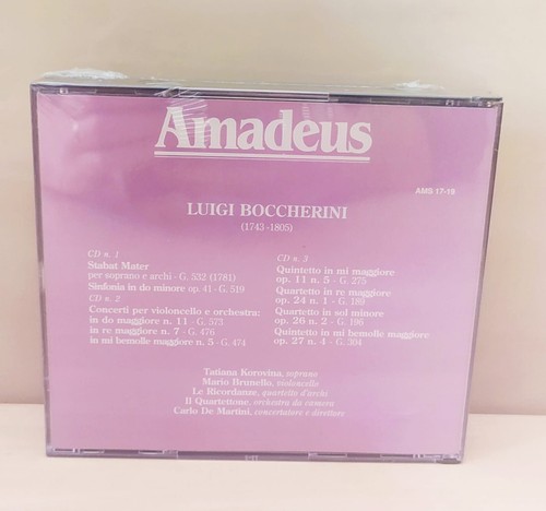 Luigi Boccherini Amadeus Sigillato Stabat Mater Violoncello Korovina Brunel 3 Cd - Imagen 2 de 4