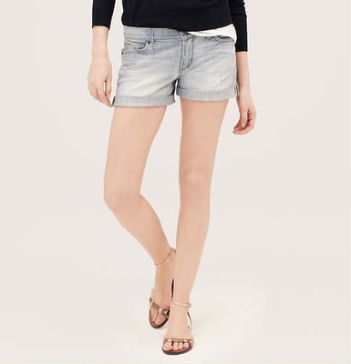 ann taylor denim shorts