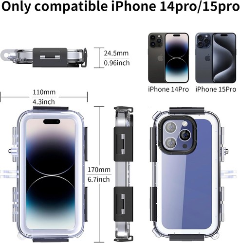 Custodia impermeabile per iPhone 13Pro/14Pro/15Pro, Blow -Aoff, Antipolvo - Bild 3 von 8