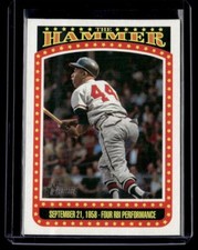 2023 Topps Heritage The Hammer Hank Aaron Atlanta Braves #TH-4