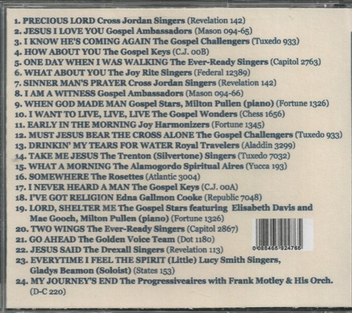 BLACK GOSPEL RARITIES - VOLS 1 THRU 4 Brand New 96 Tracks - Picture 2 of 8