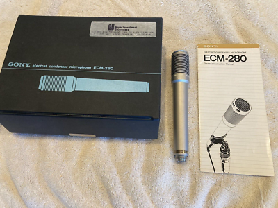 Sony ECM-280 Electret Condenser Microphone. Mint w/manual Sony ECM-280 Electret Condenser Microphone. Mint w/manual