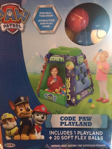 Paw Patrol Code Paw Playland Set with 20 Balls Ball Pit Inflatable NEW SEALED! - Picture 1 of 5