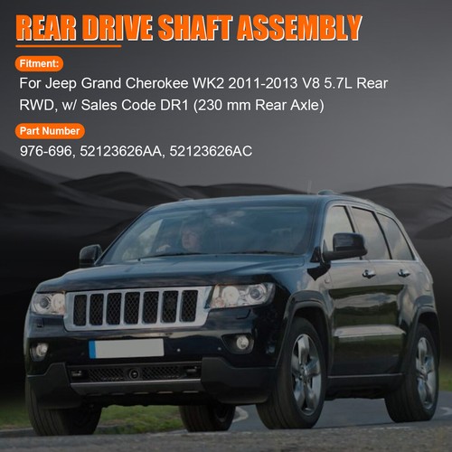 Rear Drive Shaft Assembly Fit Jeep Grand Cherokee 2011-2013 5.7L RWD, 230mm Axle - Picture 3 of 12
