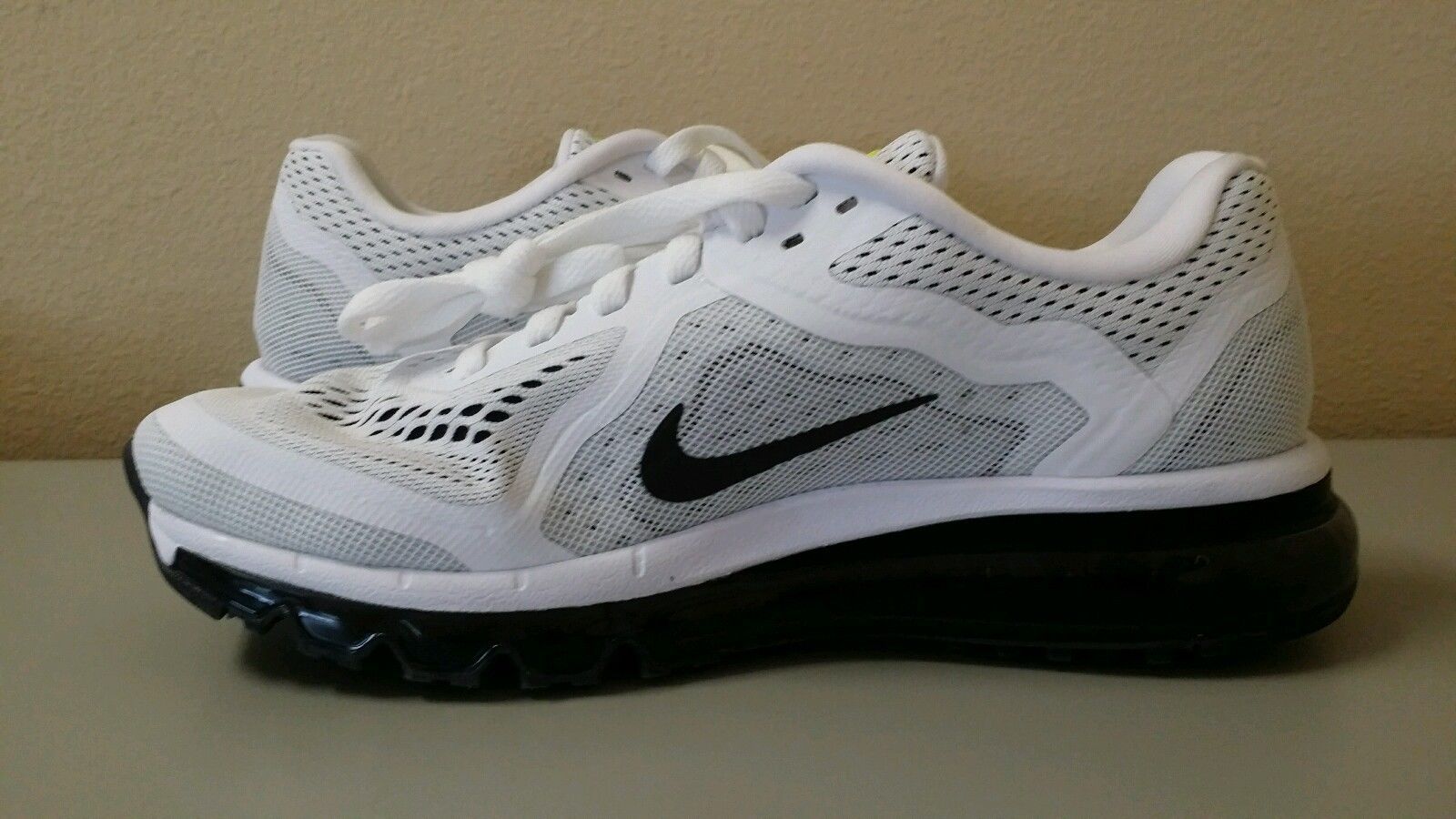 Nike Air Max 2014 Running shoes White White White Black Volt 621078-100 Women Sz 10 ed193c Nike Air Max 2014 Running shoes White White White Black Volt 621078-100 Women Sz 10 ed193c
