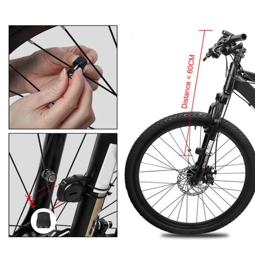 PVC Drahtlose Solar Fahrrad Computer Mountain Road Bike Wasserdicht Leucht FA - Bild 10 von 11