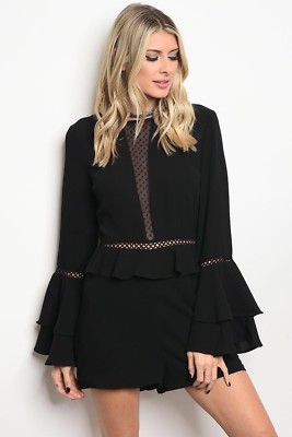 elegant black romper